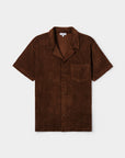 Terry Short Sleeve Shirt Brown