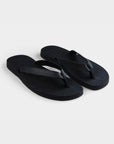 Black Saffiano Leather Flip-flops