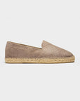 Braided Leather Espadrilles Grey - THE RESORT CO