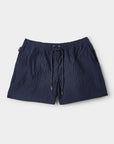 Classic Swim Shorts Navy Seersucker - THE RESORT CO