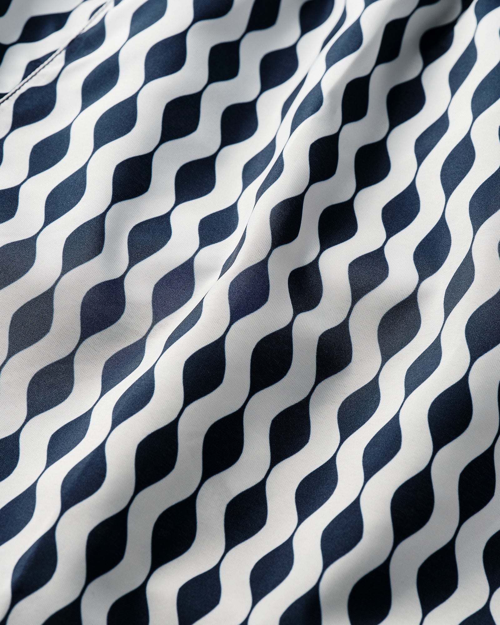 Stock Waves Short Sleeve Sport Shirt - Navy - FINAL SALE