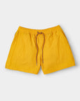 Classic Swim Shorts Yellow Seersucker - THE RESORT CO