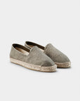Khaki Linen Espadrilles - THE RESORT CO