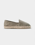Khaki Linen Espadrilles - THE RESORT CO