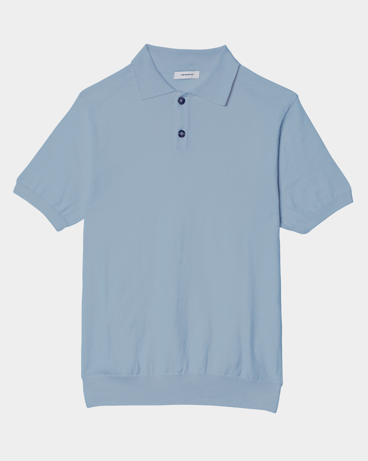ずとまよ　Knit Polo Shirts (Light Blue) Knitted Polo Shirt Light Blue – THE RESORT CO