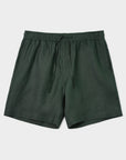 Linen Drawstring Shorts Eucalyptus - THE RESORT CO