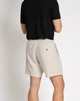 Linen Drawstring Shorts Oatmeal - THE RESORT CO