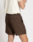 Linen Drawstring Shorts Sandalwood - THE RESORT CO