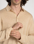 Linen Jersey Popover Sand - THE RESORT CO