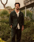 Linen Overshirt Eucalyptus - THE RESORT CO