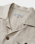 Linen Overshirt Oatmeal - THE RESORT CO