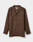 Linen Overshirt Sandalwood - THE RESORT CO