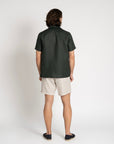 Linen Resort Shirt Eucalyptus - THE RESORT CO