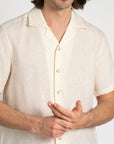 Linen Resort Shirt Ivory - THE RESORT CO