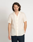 Linen Resort Shirt Ivory - THE RESORT CO