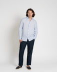 Long - sleeve Linen Shirt Light Blue - THE RESORT CO