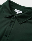 Long - sleeve Piqué Polo Deep Green - THE RESORT CO