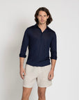 Lyocell Popover Navy - THE RESORT CO