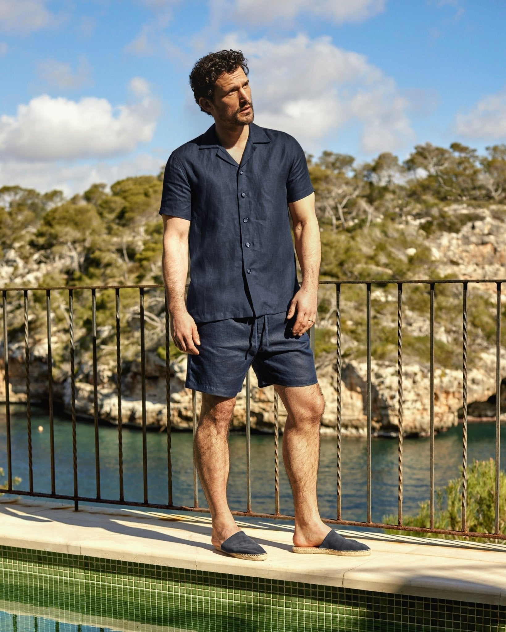 Navy Linen Set THE RESORT CO Navy Linen Set THE RESORT CO