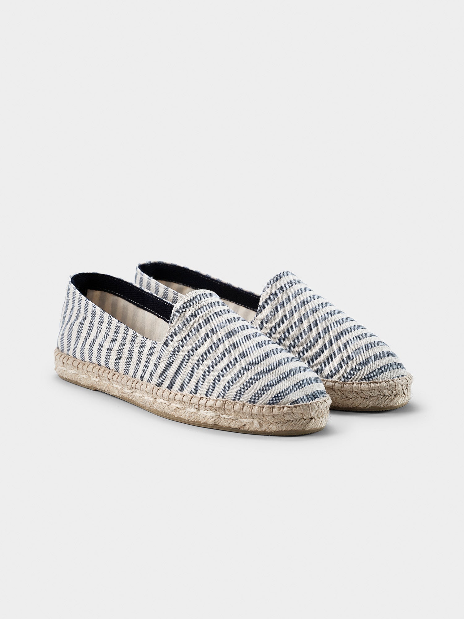 Navy Stripe Seaqual Espadrilles â THE RESORT CO