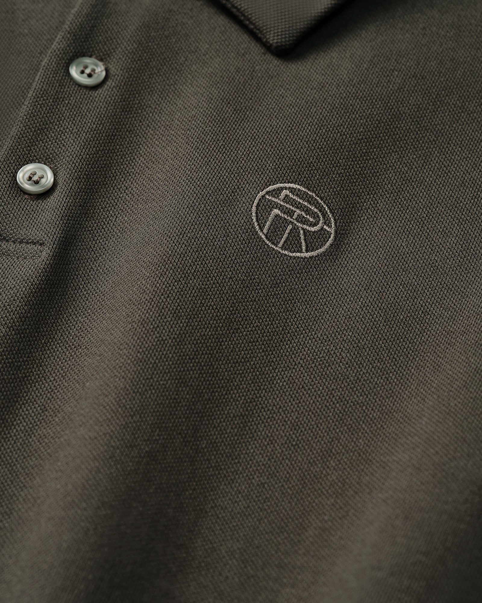 Piqué Polo Shirt Khaki - THE RESORT CO