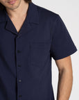 Piqué Resort Shirt Navy - THE RESORT CO