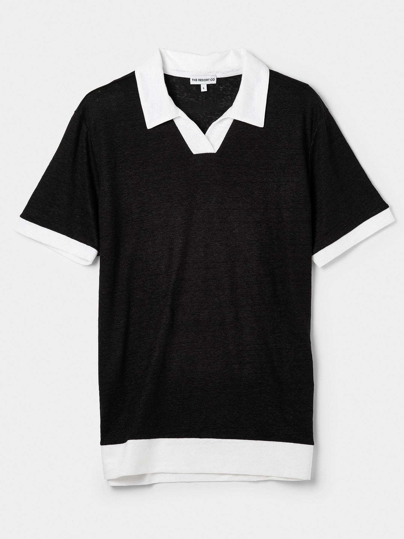 Resort Polo Shirt Black - THE RESORT CO