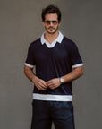 Resort Polo Shirt Navy / White - THE RESORT CO