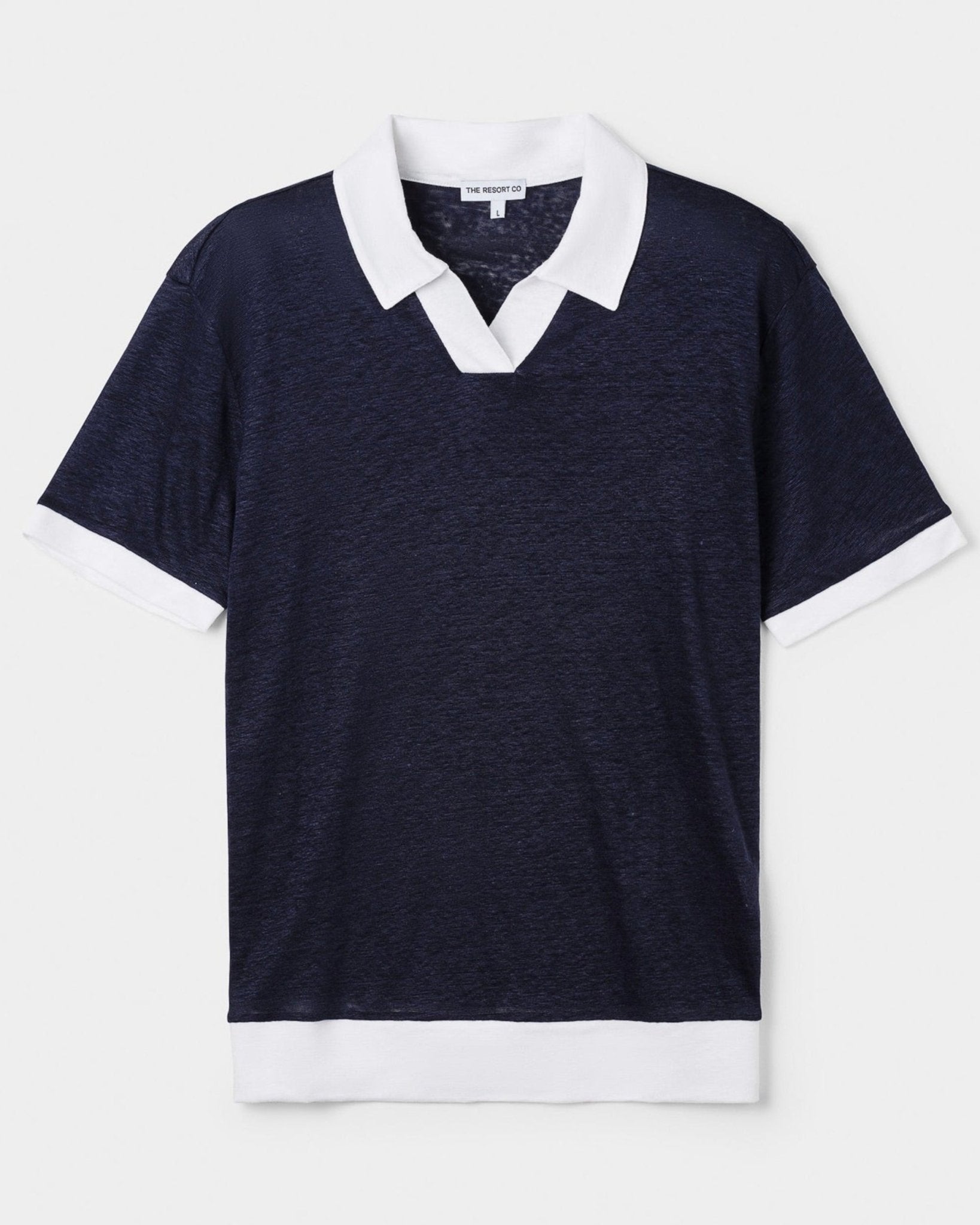 Resort Polo Shirt Navy / White – THE RESORT CO