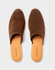 Slip-in Espadrilles Dark Brown Suede - THE RESORT CO