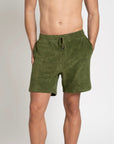 Terry Shorts Cypress Green - THE RESORT CO