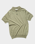 Knitted Polo Shirt Khaki - THE RESORT CO