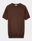 Knitted Tee Brown - THE RESORT CO