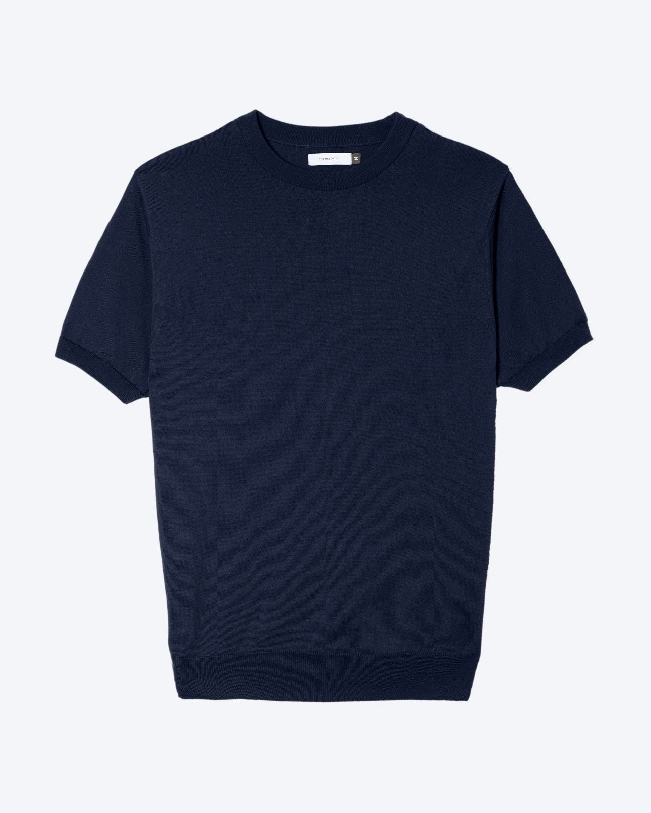 Knitted Tee Navy – THE RESORT CO