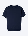 Knitted Tee Navy - THE RESORT CO