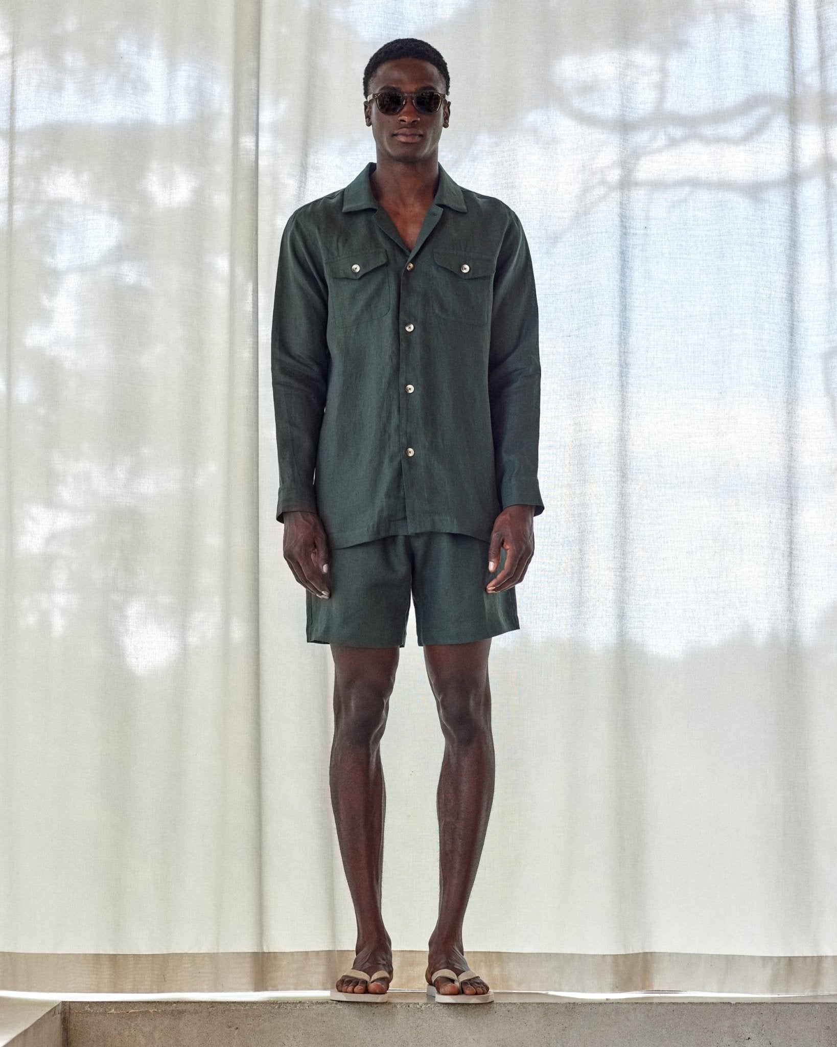 Linen Shorts With Drawstrings main image 0