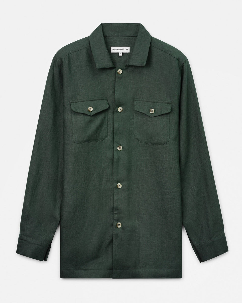 green emerald velvet dress Hisdern Emerald Green Cloud Stretch Dress Shirt for Corporate Workwear S main image 1