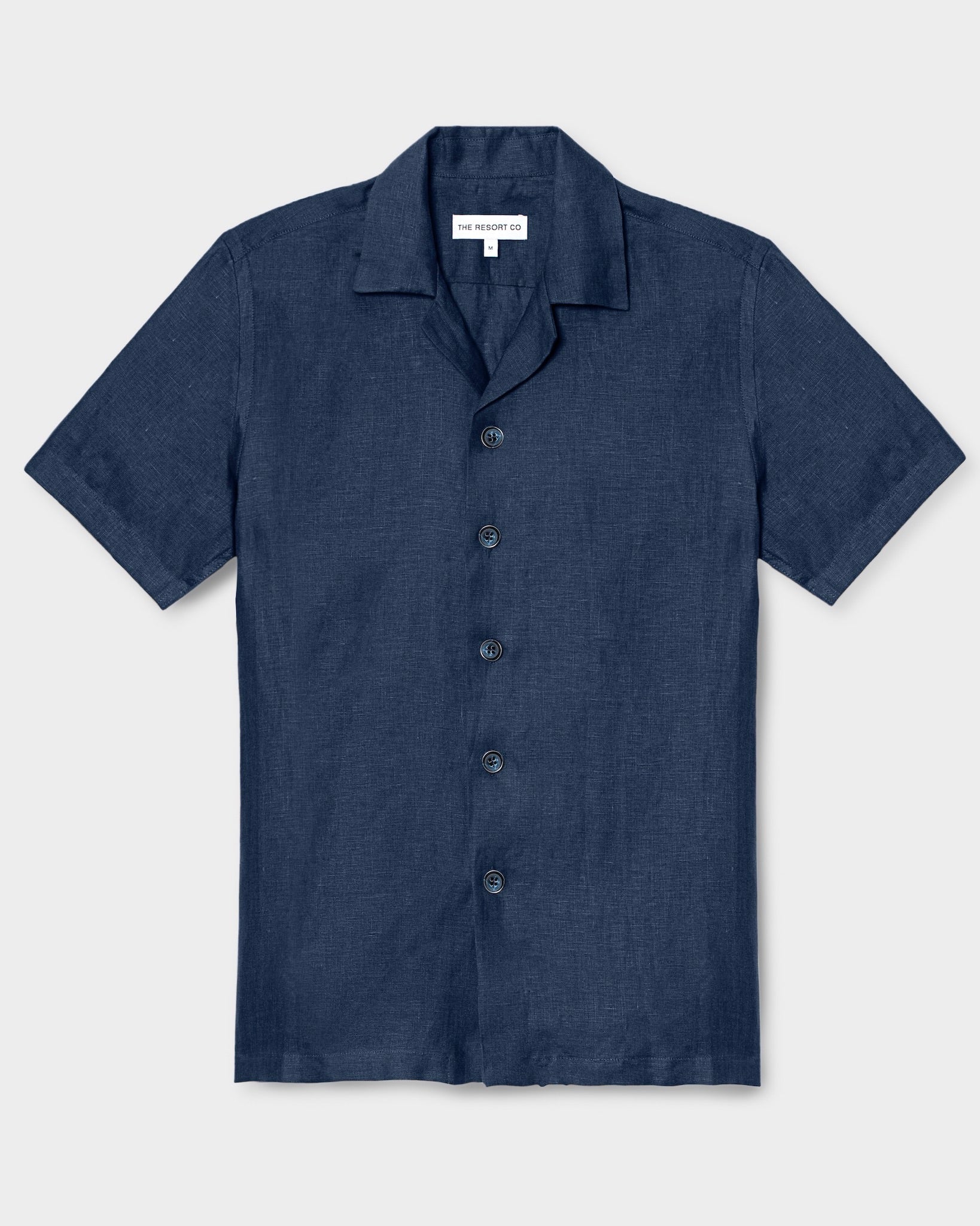 Linen Resort Shirt Navy – THE RESORT CO