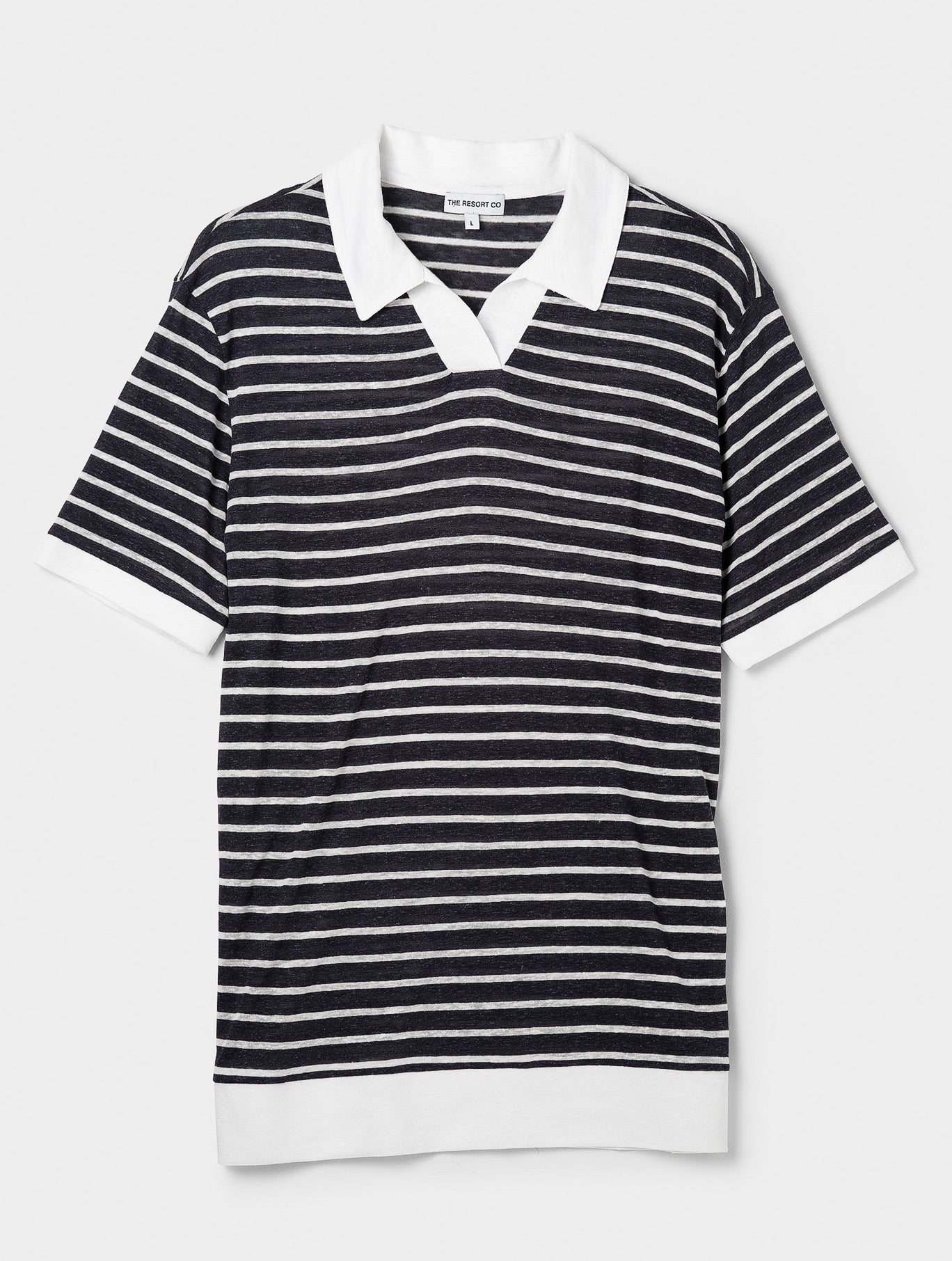 Resort Polo Shirt Navy striped – THE RESORT CO