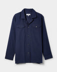 Seersucker Overshirt Navy - THE RESORT CO