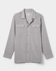 Seersucker Overshirt Sage - THE RESORT CO