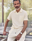 Terry Polo Shirt White - THE RESORT CO