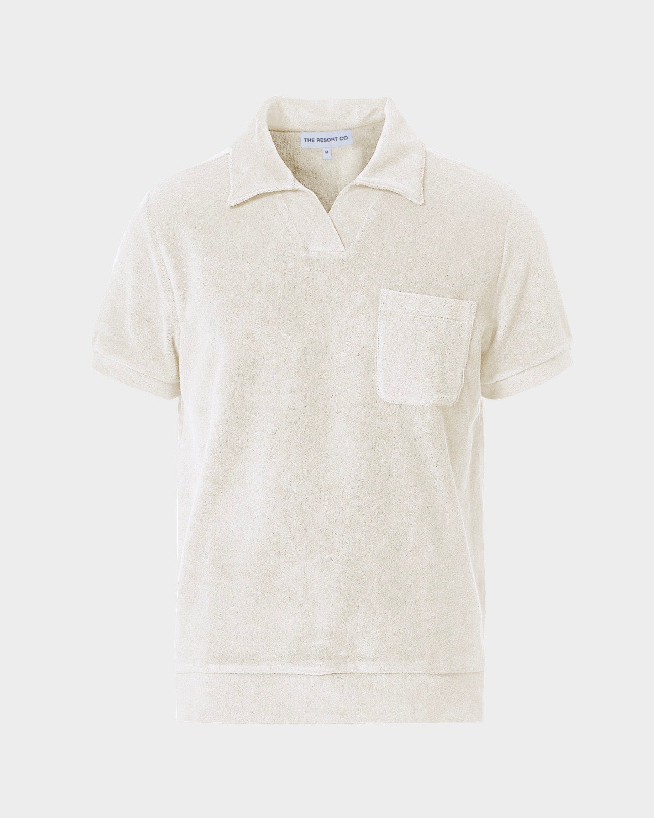 Terry Polo Shirt White