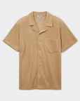 Terry Short Sleeve Shirt Caramel - THE RESORT CO