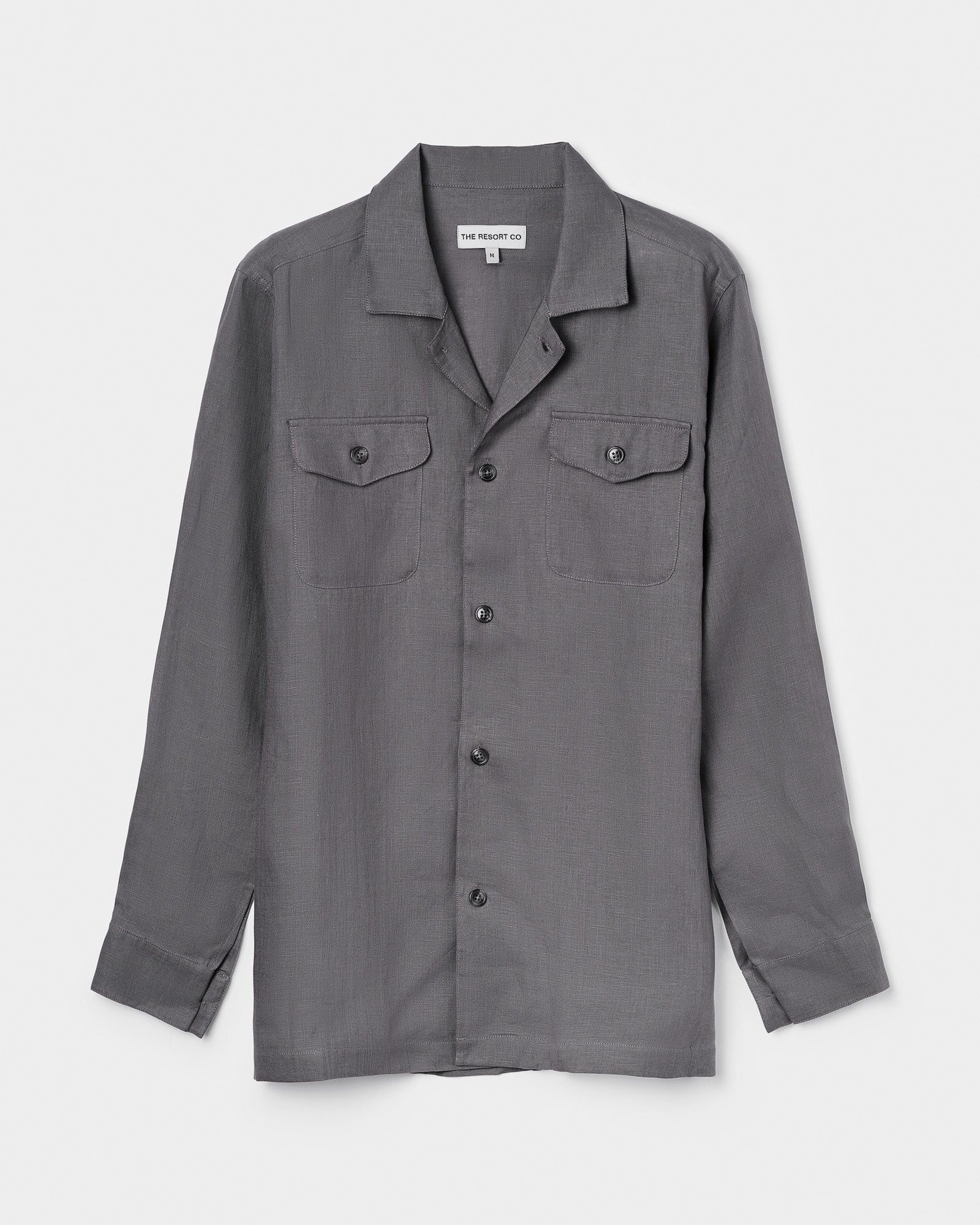 Linen Overshirt Charcoal