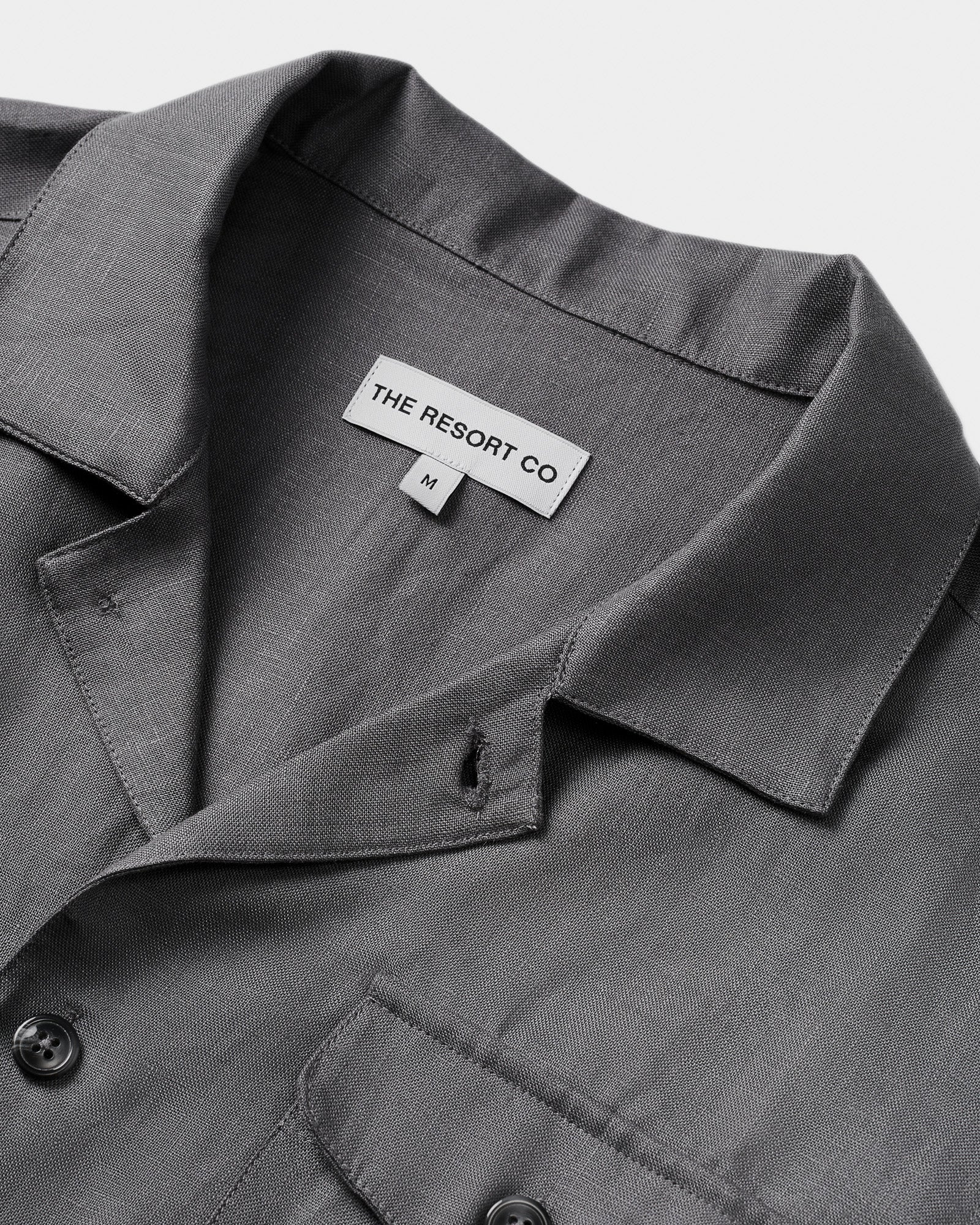 Linen Overshirt Charcoal