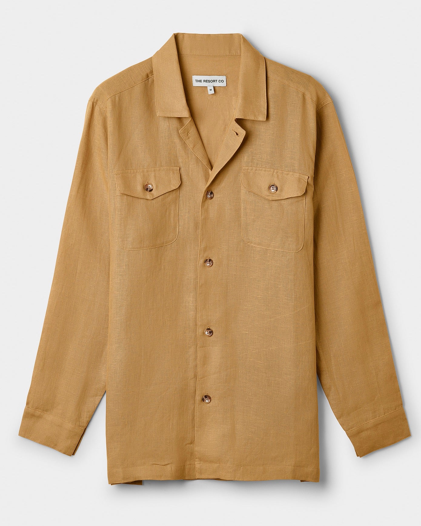 Linen Overshirt Caramel