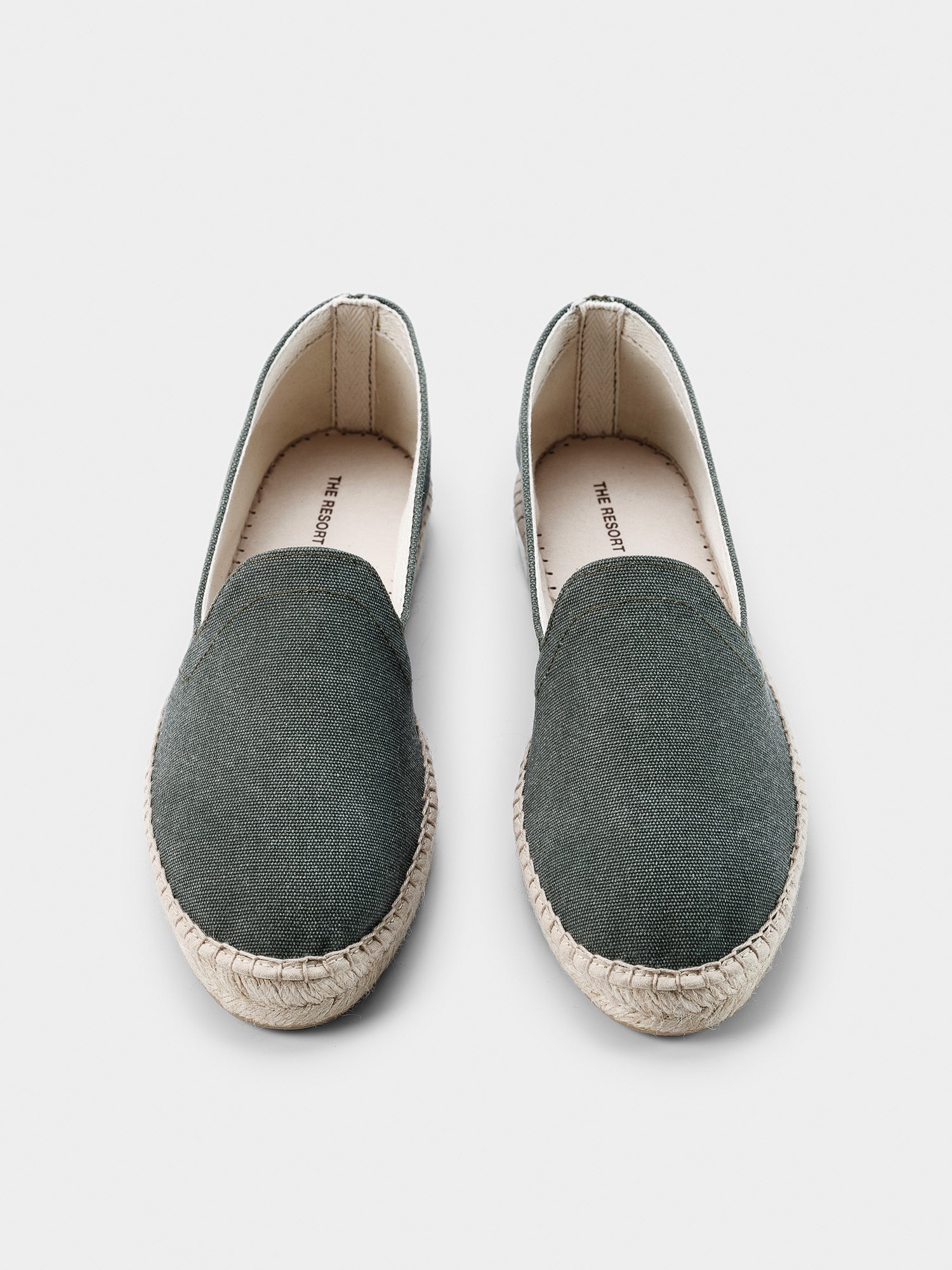 Bottle Green Espadrilles in Recycled PET - THE RESORT CO