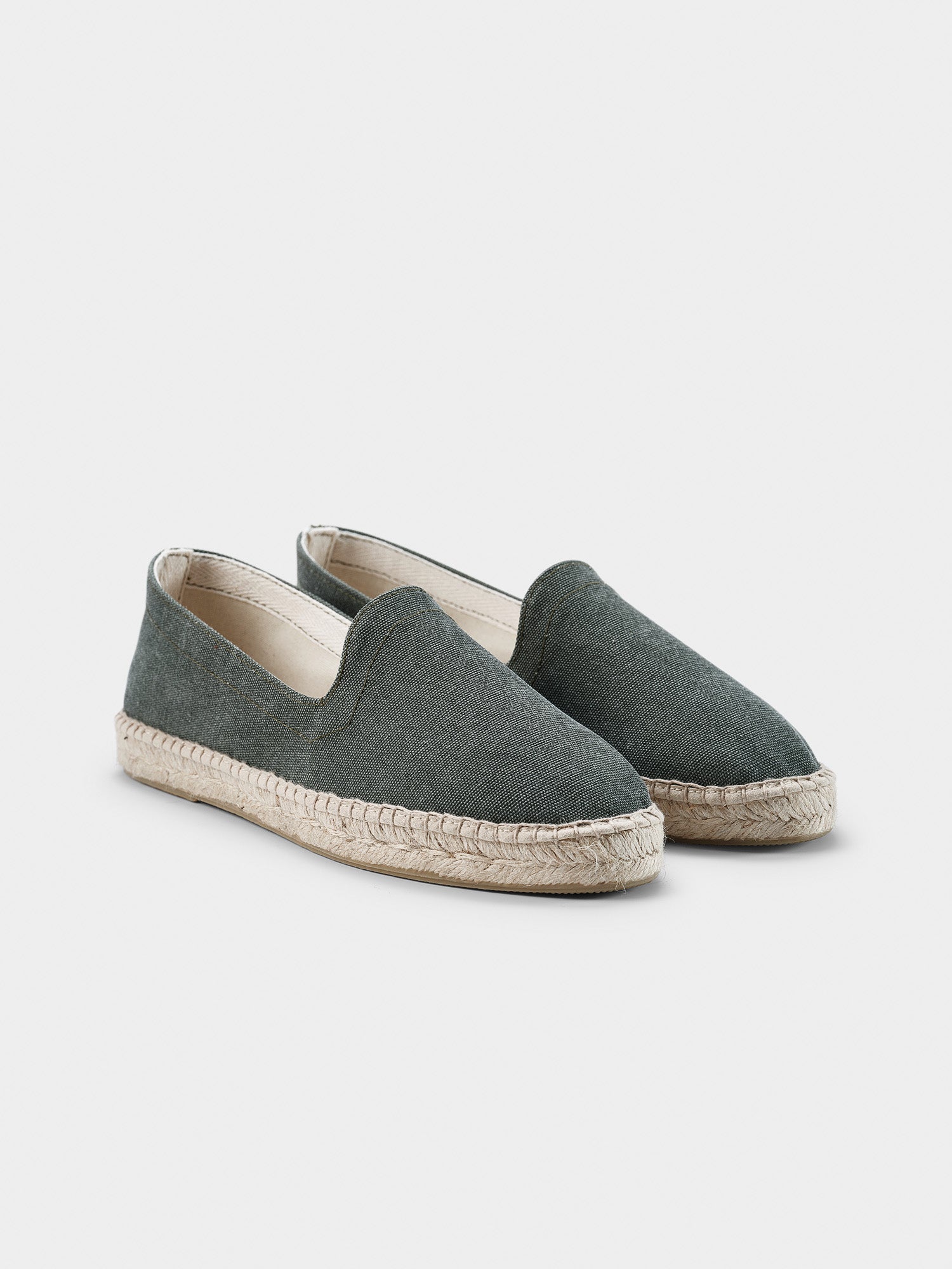 Bottle Green Espadrilles in Recycled PET - THE RESORT CO