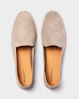 Braided Leather Espadrilles Grey - THE RESORT CO